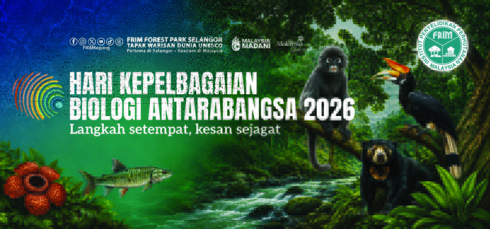 Hari Kepelbagaian Biologi Antarabangsa 2026 - langkah setempat, kesan sejagat